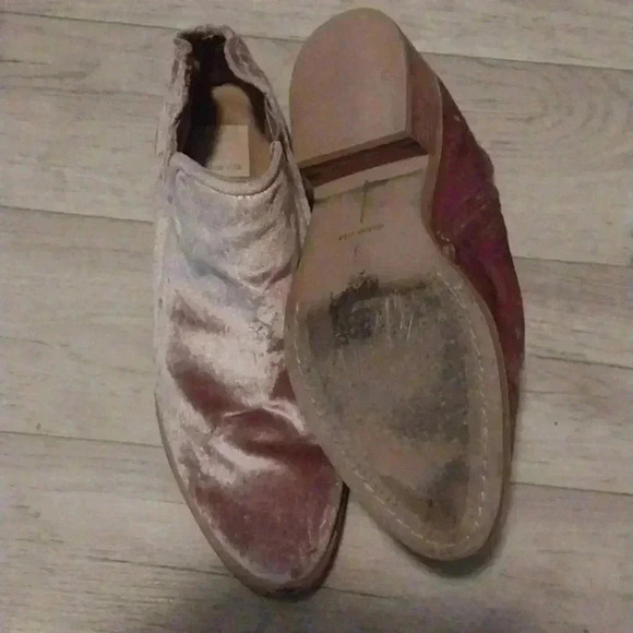 Dolce Vita Rose Velvet Boots Size 9 Boho Velvet Barbiecore - Picture 5 of 8